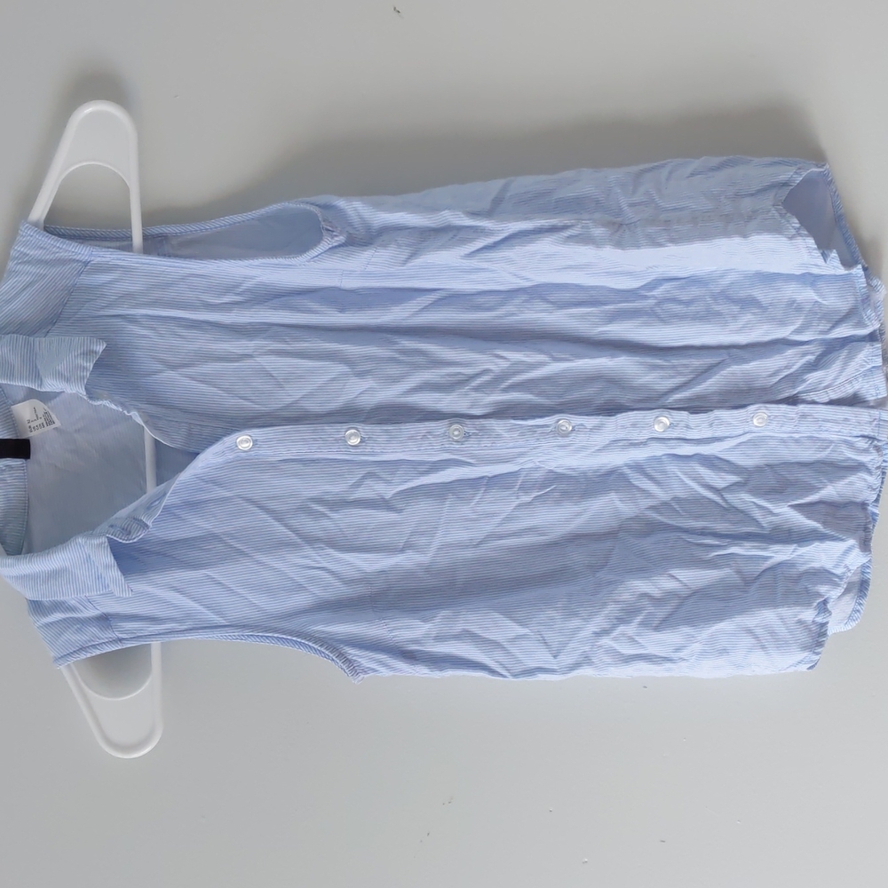 Pinstripe button up blouse